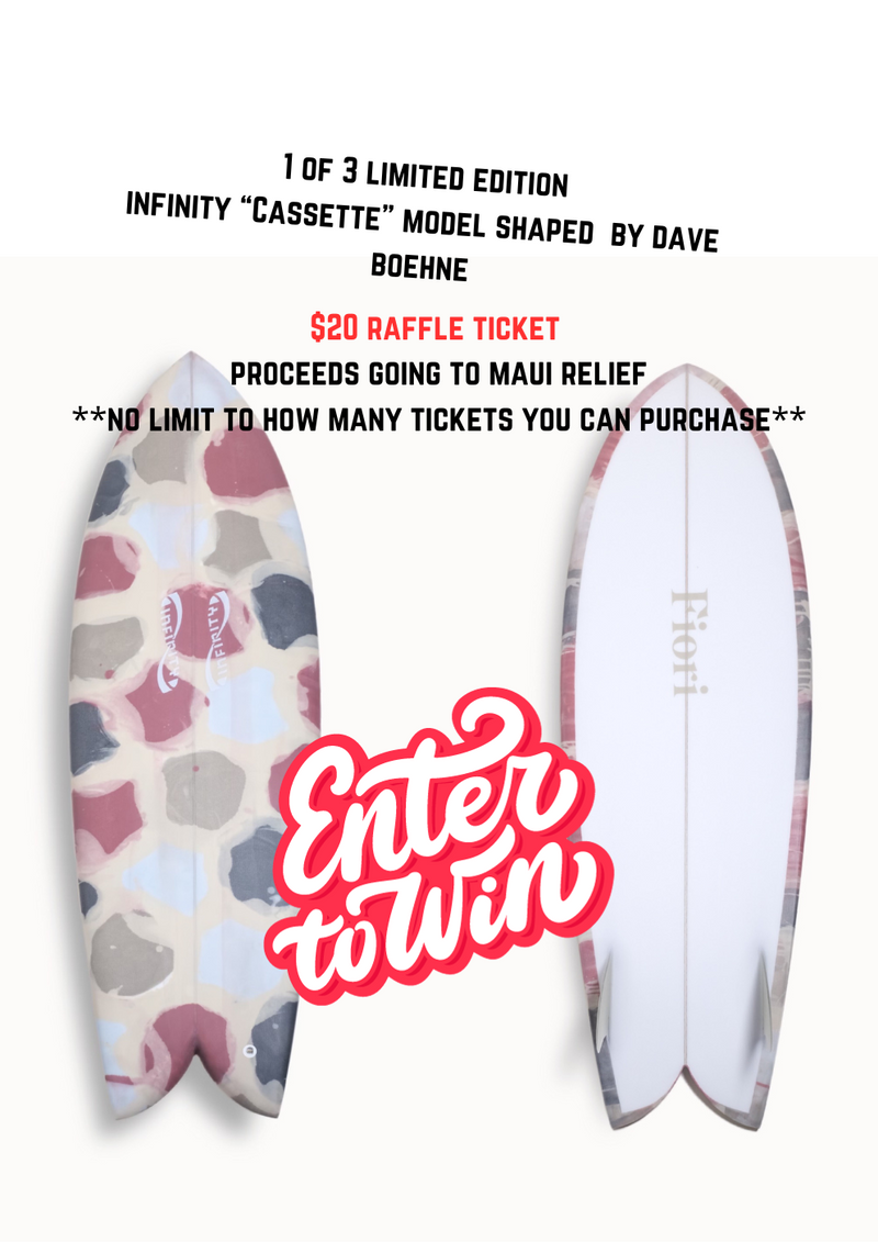 FIORI x INFINITY LIMITED EDITION SURFBOARD RAFFLE TICKET